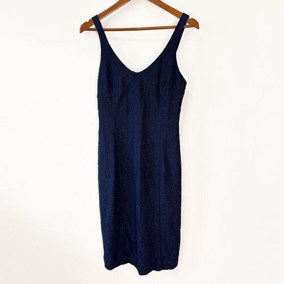 Aritzia Babaton Marsden Blue Lace Sleeveless Dress - Picture 3 of 11